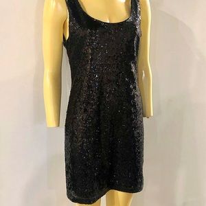 Sleeveless sequin mini dress